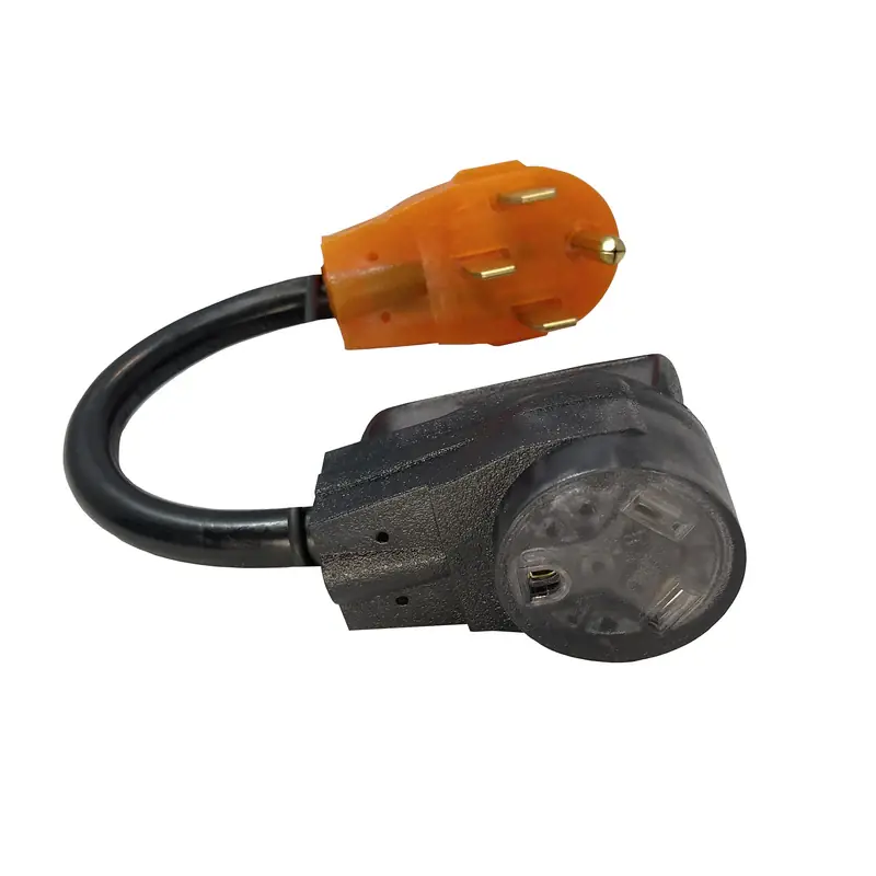Reliance Controls Color Connect 10/3 SJTW 125 V 12 in. L Adapter Cord Best Seller