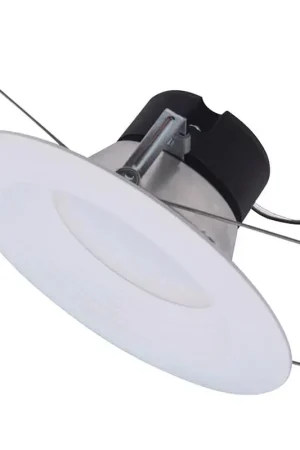 In Demand Halo Matte White 5-6 in. W Plastic LED Retrofit Recessed Lighting 6.97 W