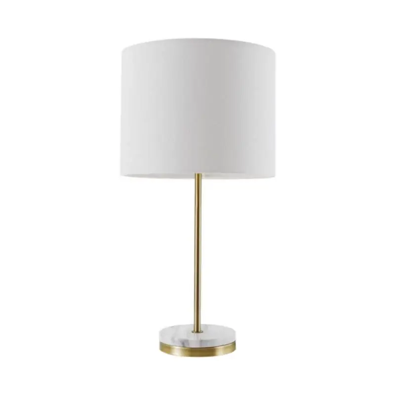 Special Offer Globe Electric 19 in. Matte Brass White Table Lamp