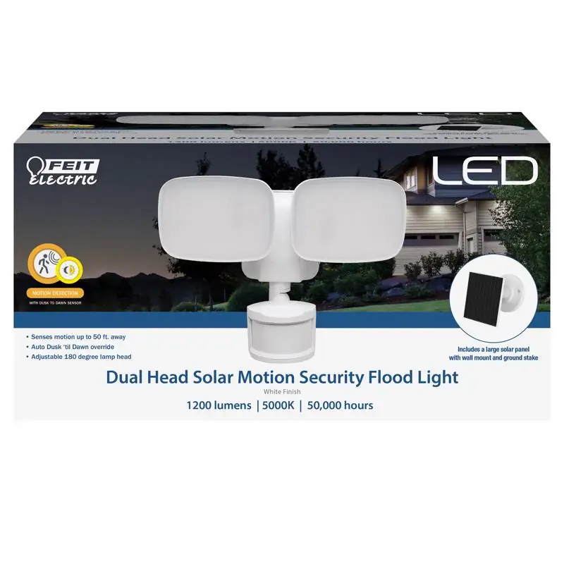 Feit LED Motion-Sensing Solar Powered LED White Security Floodlight Last Chance