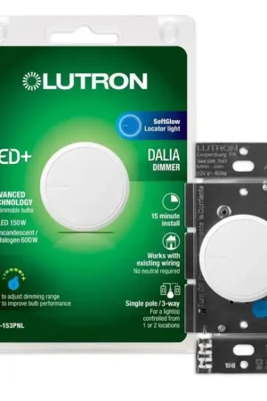 Lutron Dalia Single Pole 3-Way Dimmer Switch White 1 pk Best Price