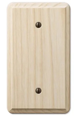 Amerelle Contemporary Unfinished Beige 1 gang Ash Wood Blank Wall Plate 1 pk One Day Deal