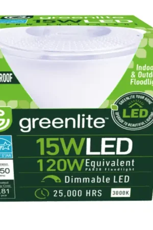 Greenlite PAR38 E26 (Medium) LED Floodlight Bulb Bright White 120 Watt Equivalence 1 pk Seasonal Sale