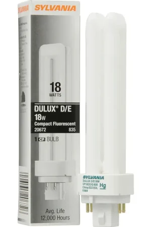 Sylvania Dulux D/E 18 W T4 1.38 in. D X 1.38 in. L CFL Bulb Natural White Tubular 3500 K 1 pk Buy Today