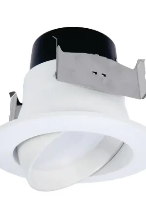 Halo LA4 Series Matte Warm White 4 in. W LED Adjustable Retrofit Kit 9 W Popular