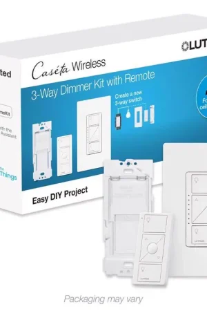 Lutron Caseta White 150 W 3-Way Smart-Enabled Dimmer Switch w/Remote Control 1 pk Markdown