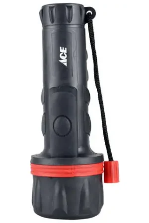 Ace 25 lm Black/Red LED Flashlight D Battery Today Only