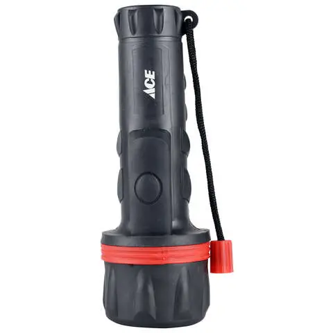 Ace 25 lm Black/Red LED Flashlight D Battery Today Only