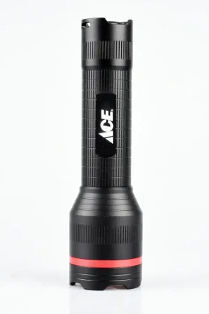 Ace 270 lm Black/Red LED Flashlight AAA Battery Factory Price