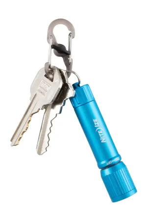 Nite Ize 100 lm Blue LED Flashlight With Key Ring AAA Battery Special Discount