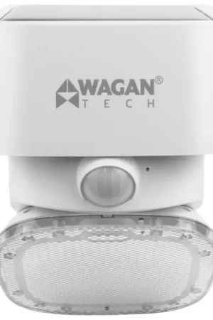 Wagan Tech Motion-Sensing Solar Powered LED White Security Wall Light, Pack of 6 In Demand