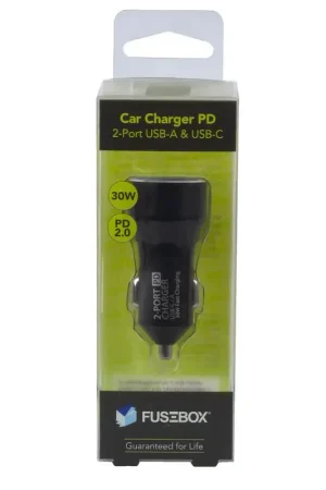 Fusebox USB Car Charger 1 pk, Pack of 6 Big Sale