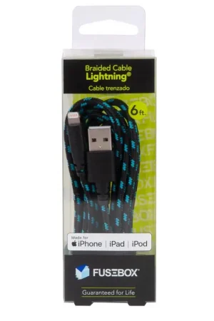 Fusebox Lightning to USB-A Cable 6 ft. Black Top Rated
