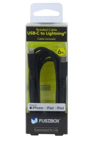 Fusebox Lightning to USB-C Cable 6 ft. Black Top Pick