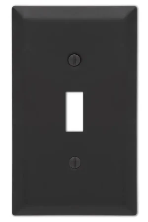 Amerelle Century Matte Black 1 gang Stamped Steel Toggle Wall Plate 1 pk Price Drop