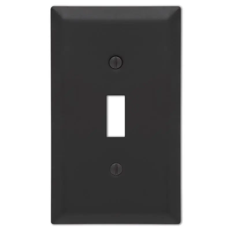 Amerelle Century Matte Black 1 gang Stamped Steel Toggle Wall Plate 1 pk Price Drop
