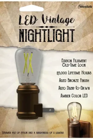Reduced Price Westek Automatic Plug-in Vintage Edison LED Night Light