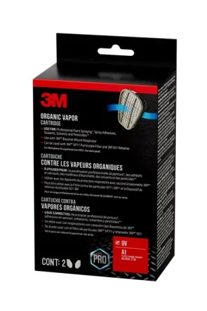 3M N95 Sanding and Lead Paint Removal Replacement Cartridge 6000 Gray 1 pair Same Day Shipping