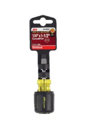 Ace 1/4 in. X 1-1/2 in. L Slotted Screwdriver 1 pc, Pack of 3 Trending
