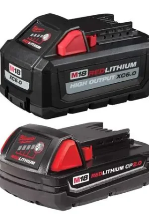 Best Choice Milwaukee M18 REDLITHIUM 6 Ah Lithium-Ion High Output Battery Kit 2 pc