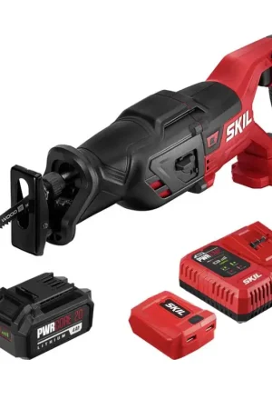 Special Offer SKIL 20V PWR CORE 20 Cordless Brushless Reciprocating Saw Kit (Battery & Charger)