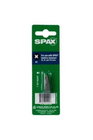 Premium SPAX Phillips/Square Bit Driver 1 in. 1 pc, Pack of 10