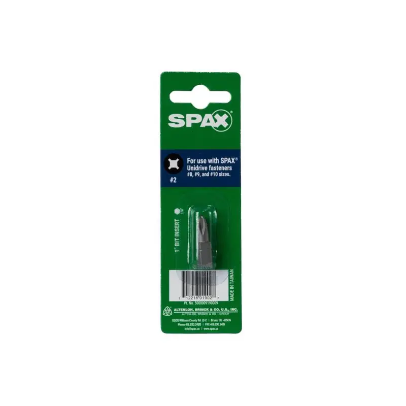 Premium SPAX Phillips/Square Bit Driver 1 in. 1 pc, Pack of 10