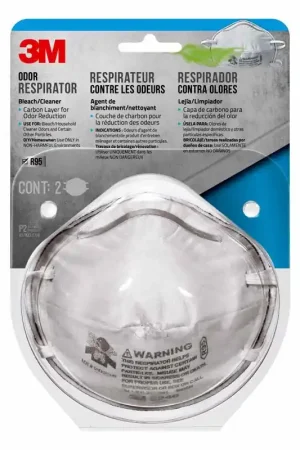 3M R95 Household Cleaner Respirator White 2 pk Don't Miss Out