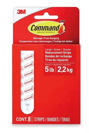 3M Command Large Foam Refill Strips 3.65 in. L 8 pk Low Price