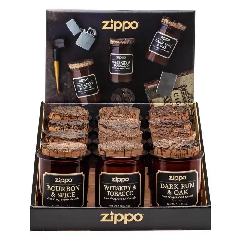 Zippo Brown Assorted Scent Soy Candle 5 oz, Pack of 12 Deal