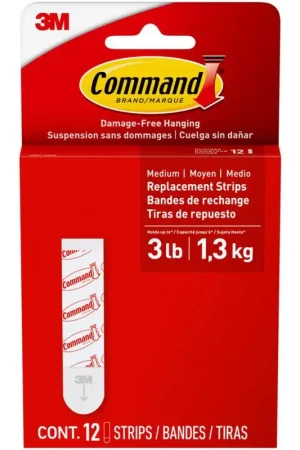 3M Command Medium Foam Refill Strips 2.75 in. L 12 pk Buy Direct