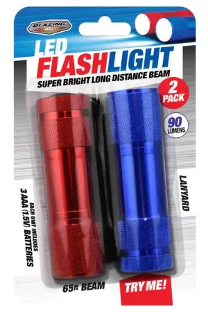 Hassle-Free Returns Blazing LEDz 90 lm Assorted LED Flashlight AAA Battery