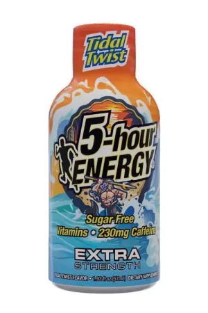 5-hour Energy Tidal Twsit Sugar Free Tidal Twist Energy Shot 1.9 oz, Pack of 12 Popular