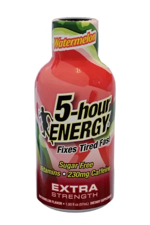 5-hour Energy Watermelon Sugar Free Watermelon Energy Shot 1.93 oz, Pack of 12 Same Day Shipping