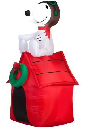 Affordable Gemmy LED Snoopy on House 3.5 ft. Inflatable