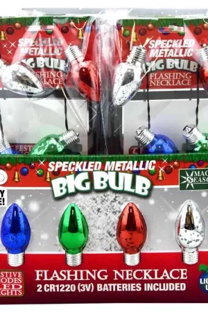High Quality Magic Seasons Scorpion Master Big Bulb Flashing Necklace 1 pk, Pack of 24